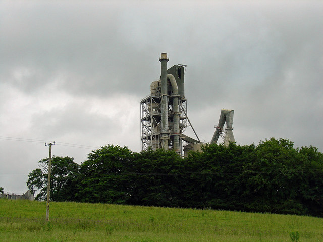 Preheater tower, Ballyconnell cement plant - geograph.org.uk - 1385739